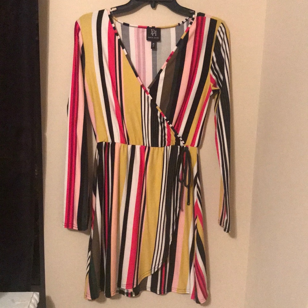 Derek Heart Colorful Wrap Dress